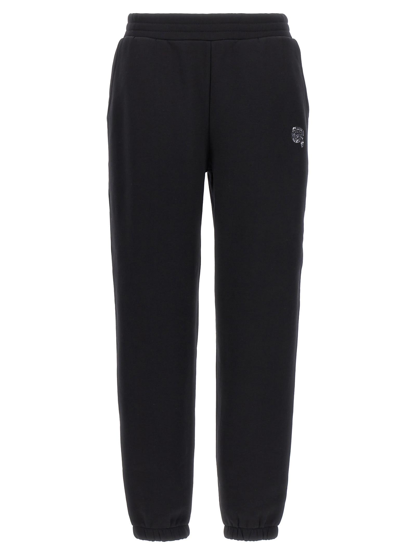 Ikonik 2.0 rhinestone track pants - Black