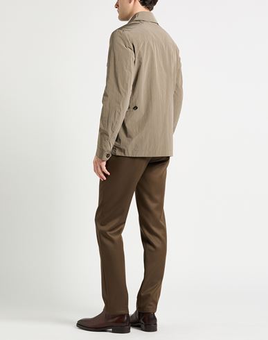 Man Jacket Khaki Size 38 Polyester, Polyamide, Cotton