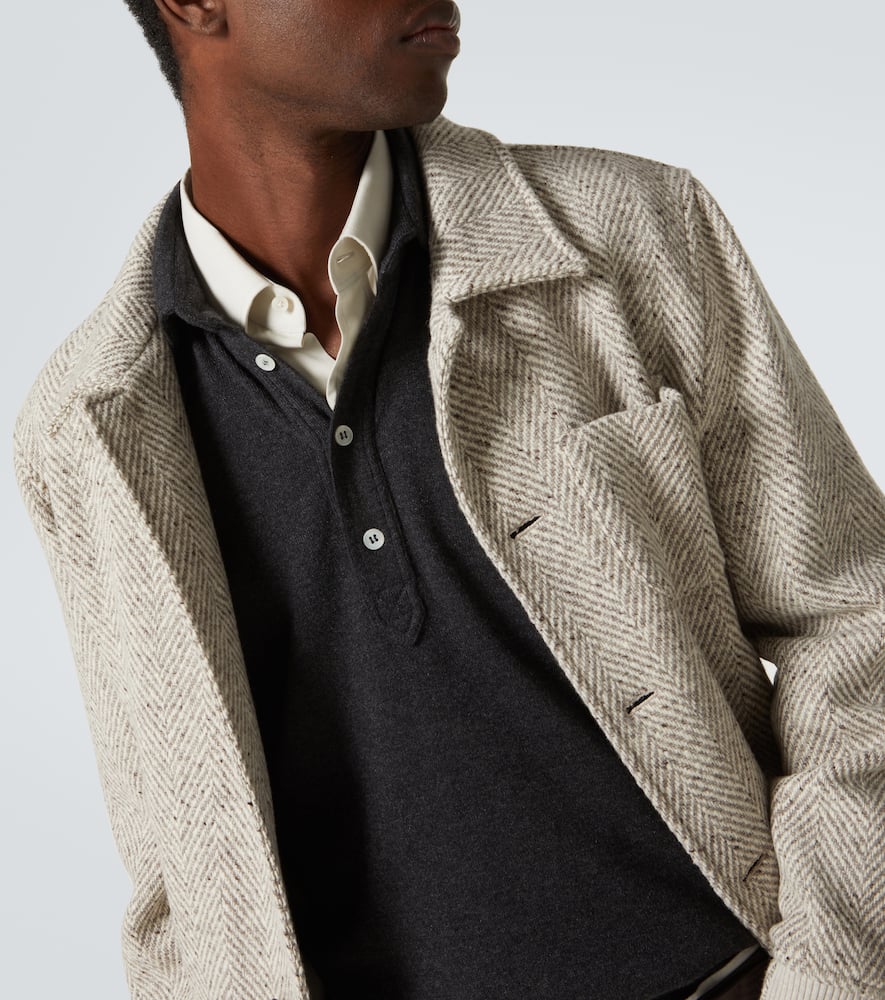 Cashmere polo sweater