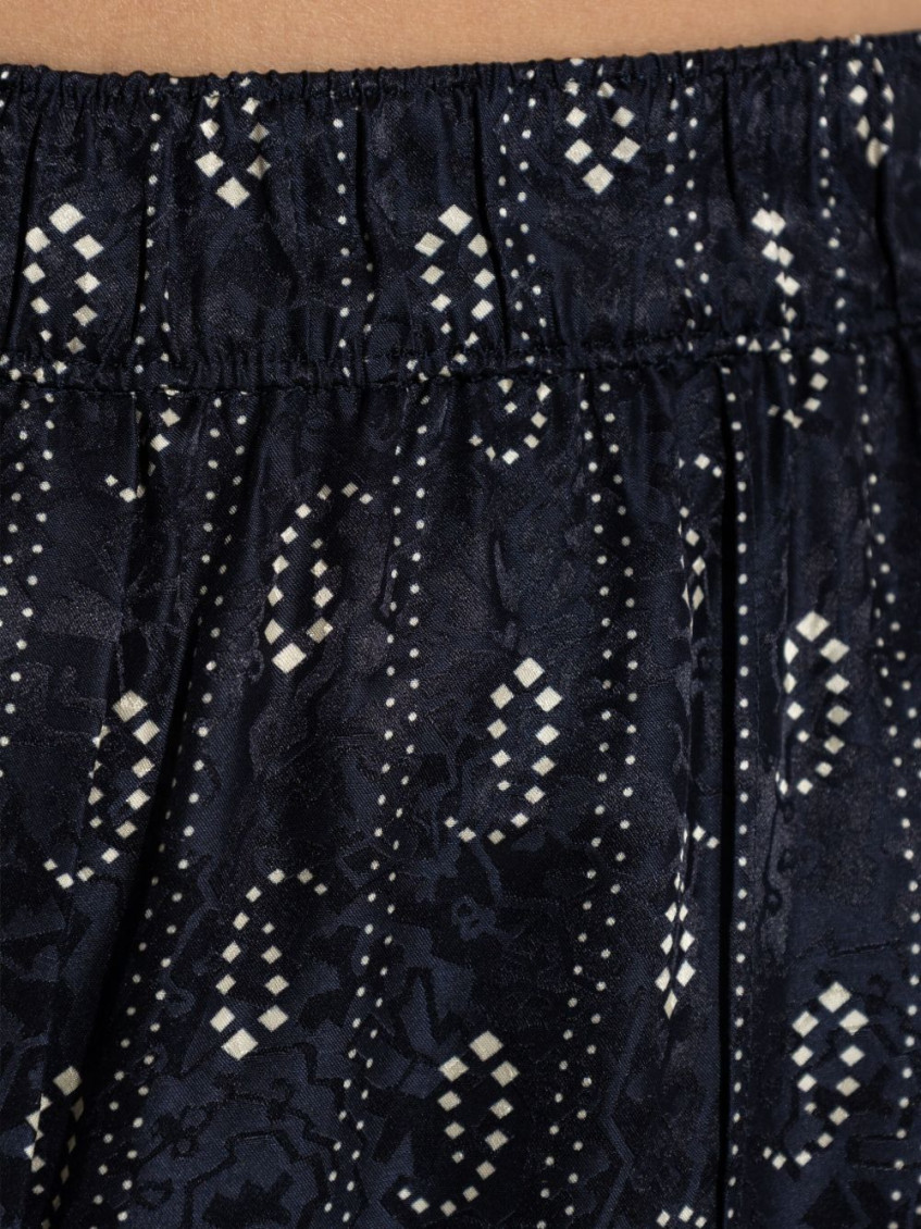 Jacquard Silk Trousers