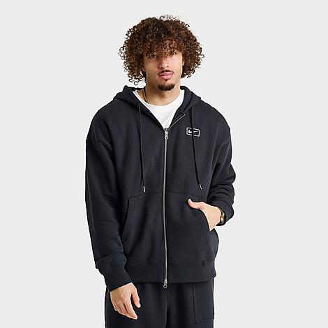 Men's Sportswear Swoosh Box Full-Zip Hoodie in Black