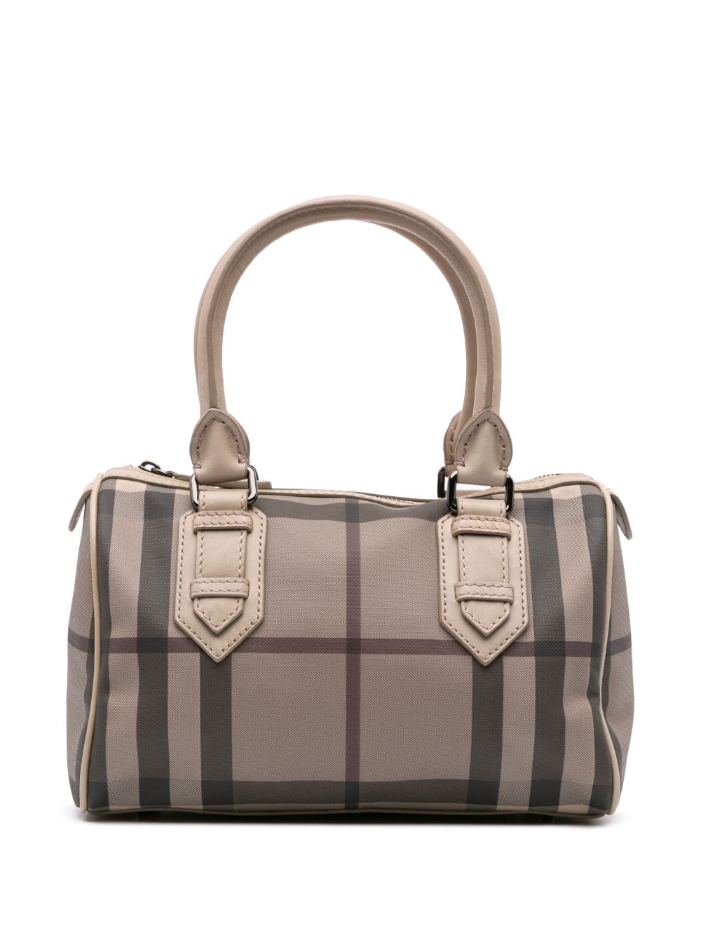 Burberry Pre-Owned 2000-2017 Smoke Check Coated Canvas Chester boston bag - Brown