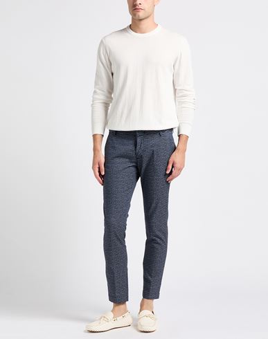 Man Pants Midnight blue Size 34 Cotton, Polyester, Elastane