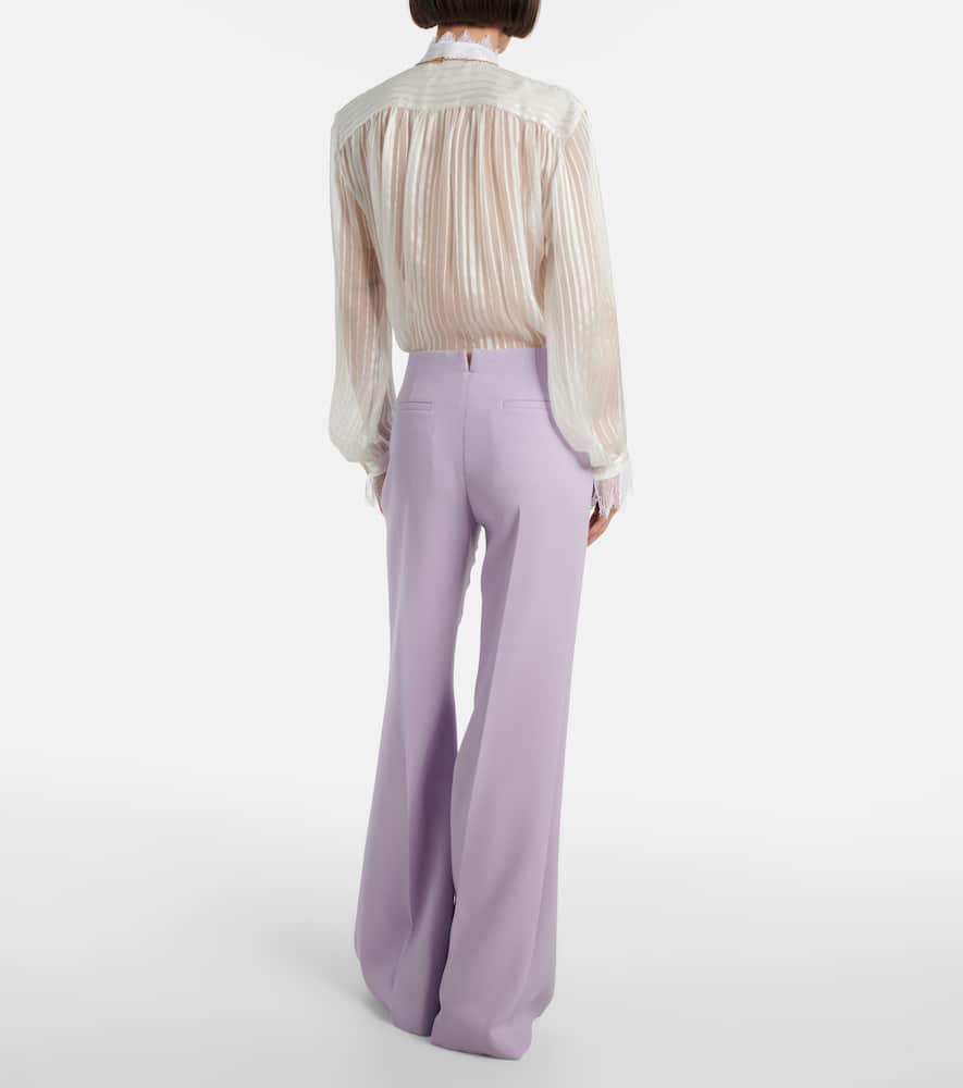 Chloé High-rise virgin wool wide-leg pants