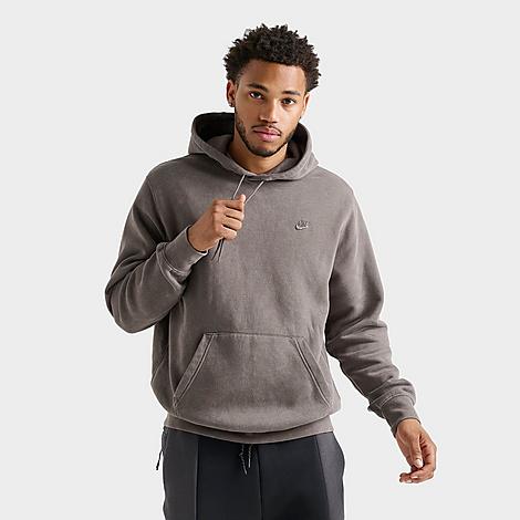 Men's Sportswear Club Washed Fleece Hoodie in Cave Stone/Cave Stone