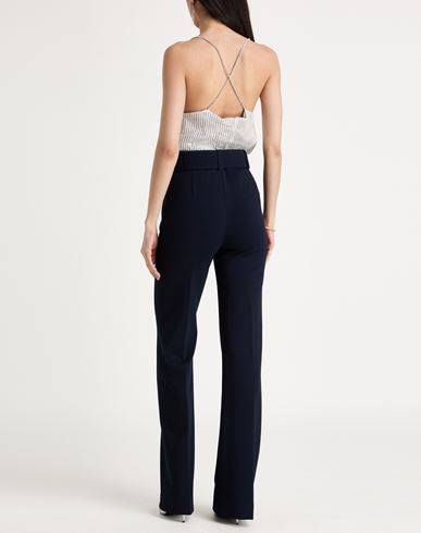 Woman Top Silver Size L Cotton, Polyester, Polyamide, Elastane