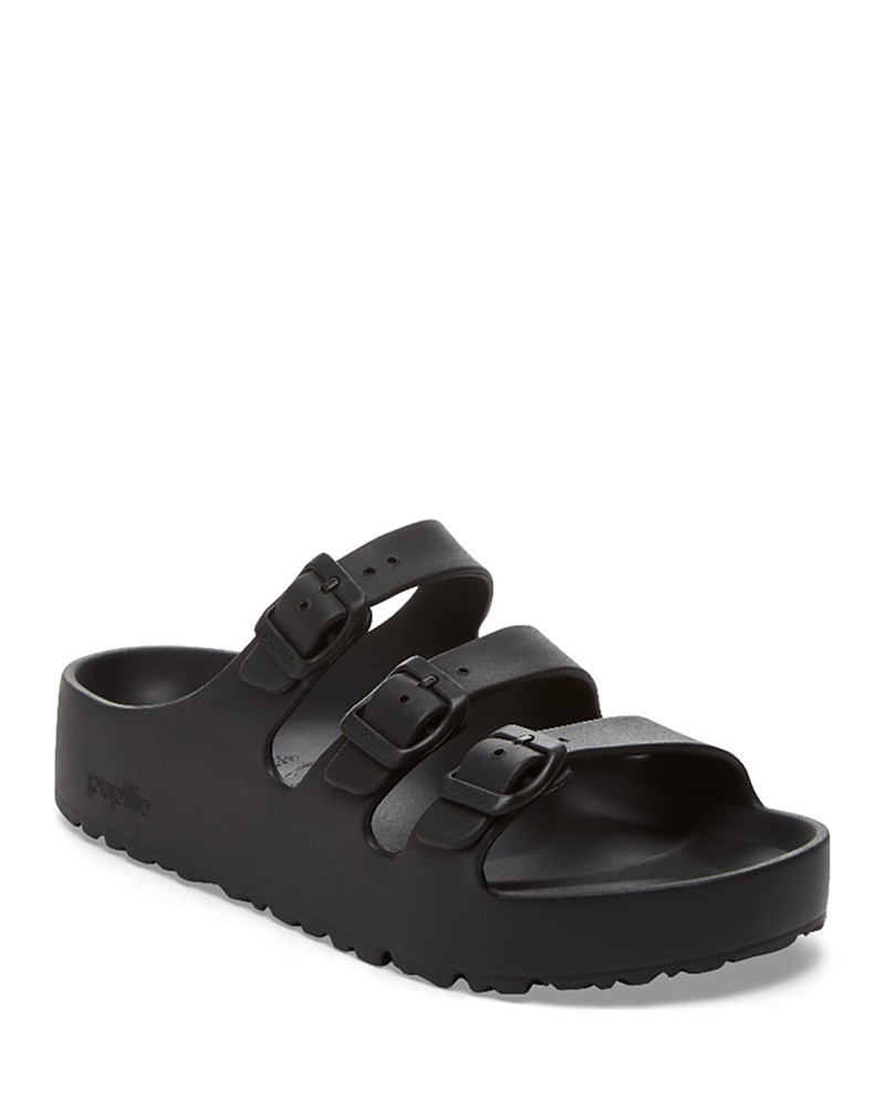 Birkenstock Florida EVA three-buckle slide sandals - Black