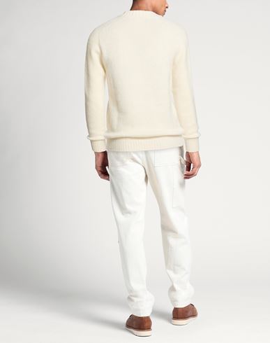 Man Sweater Ivory Size 38 Baby alpaca wool, Polyamide, Merino Wool
