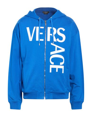 Man Sweatshirt Blue Size L Cotton