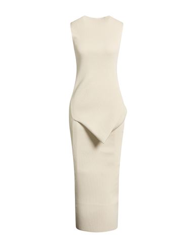 Woman Midi dress Cream Size M Viscose, Polyester