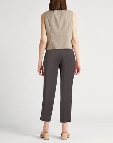 Woman Pants Chocolate brown Size 8 Viscose, Virgin Wool
