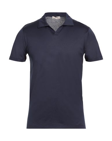 Roberto P Luxury Man Polo shirt Navy Size S Cotton