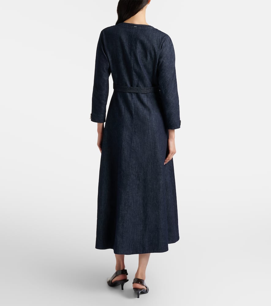 Ambra denim wrap dress