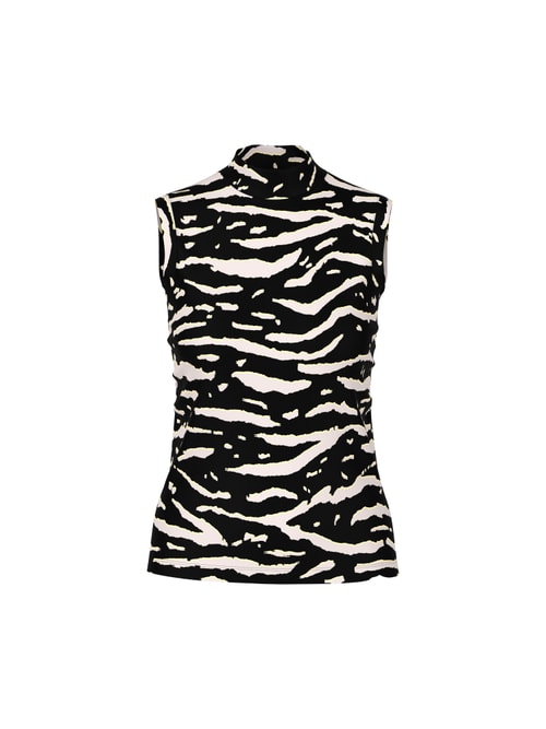 Marc Cain Top with animal print, black, 34 N