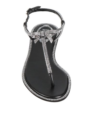 Woman Thong sandal Black Size 5 Textile fibers