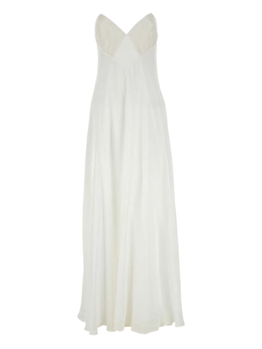 Calmi georgette maxi dress - Neutrals