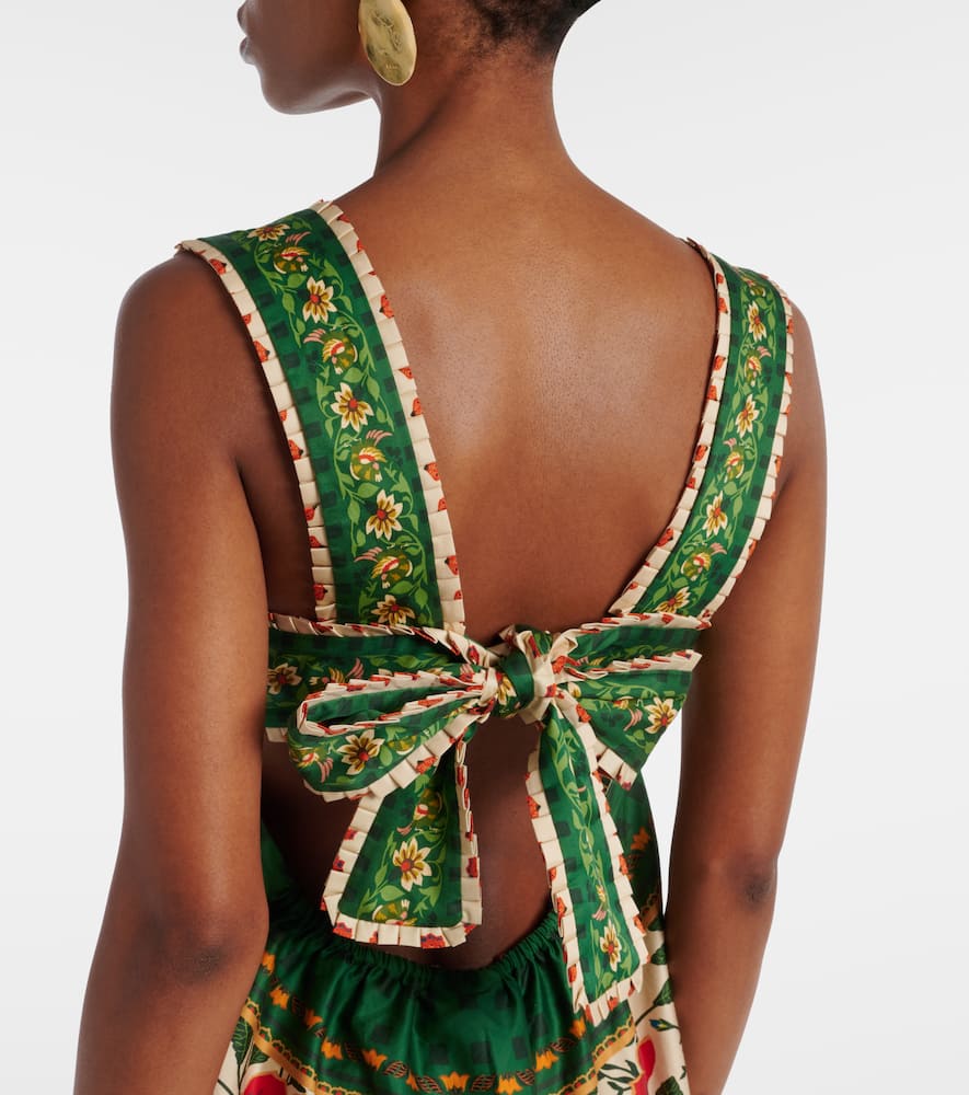 Farm Rio Floral cotton maxi dress