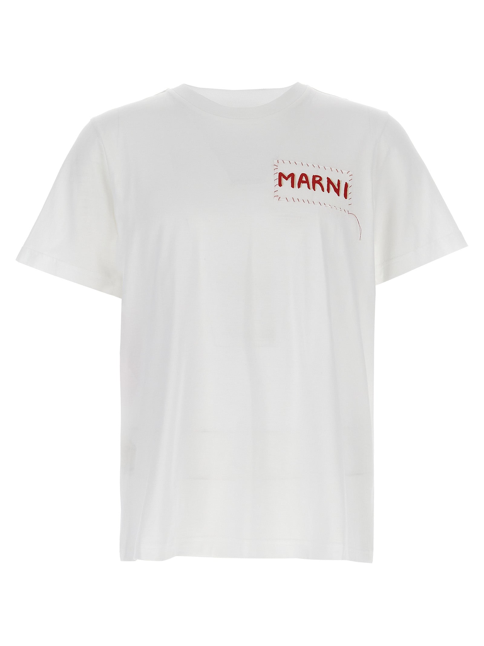 Logo-Embroidered Cotton T-Shirt — White