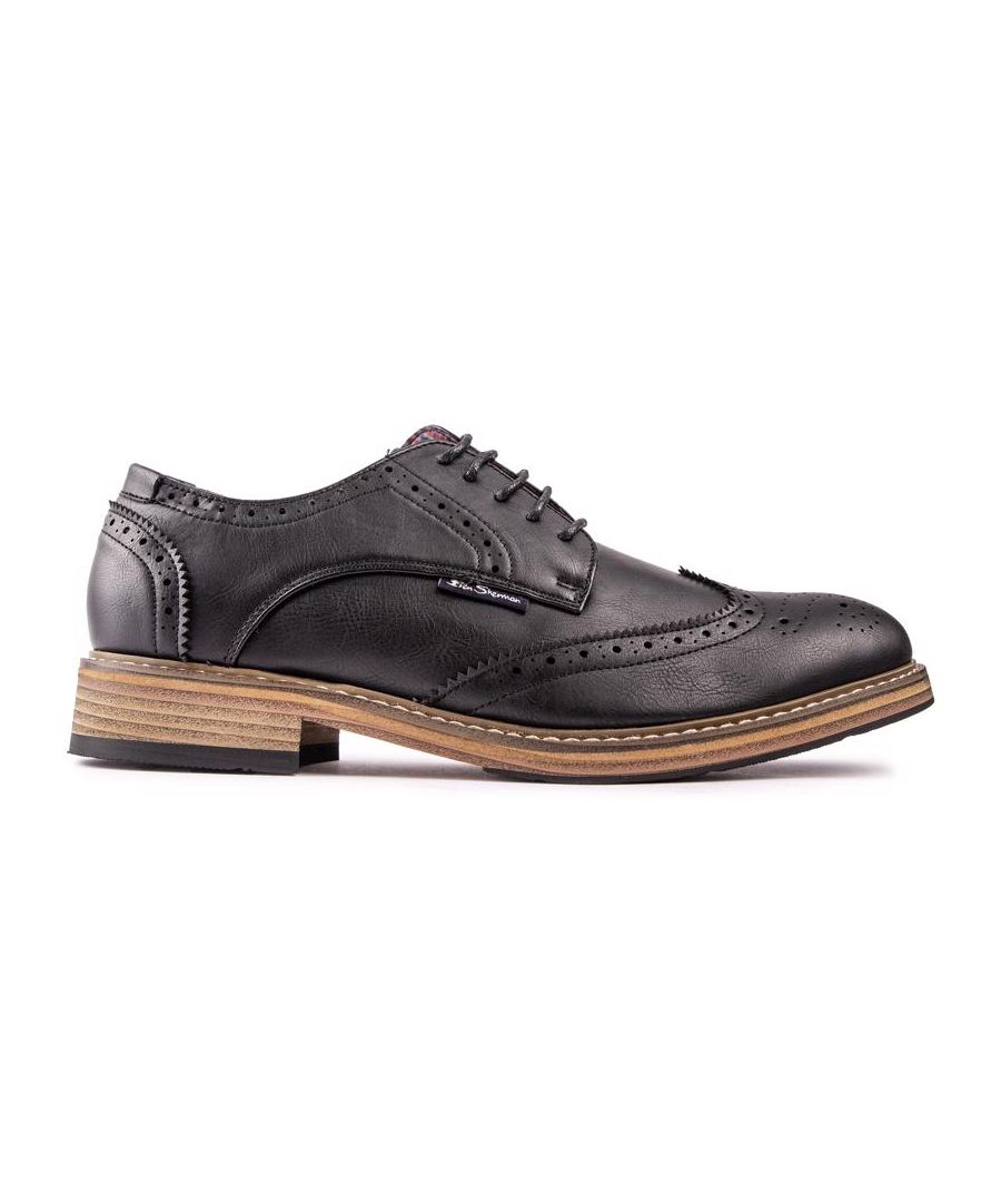 Ben Sherman Mens Triumph Shoes - Black Polyurethane
