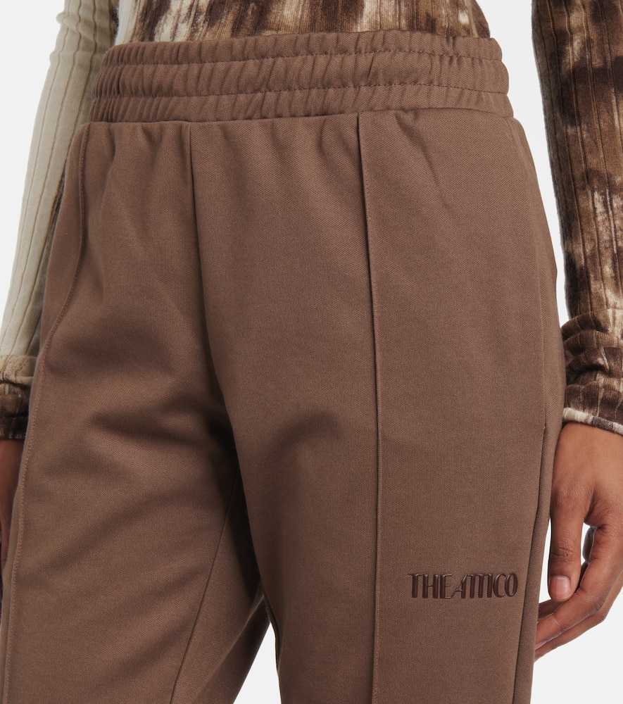 Logo cotton-blend jersey sweatpants