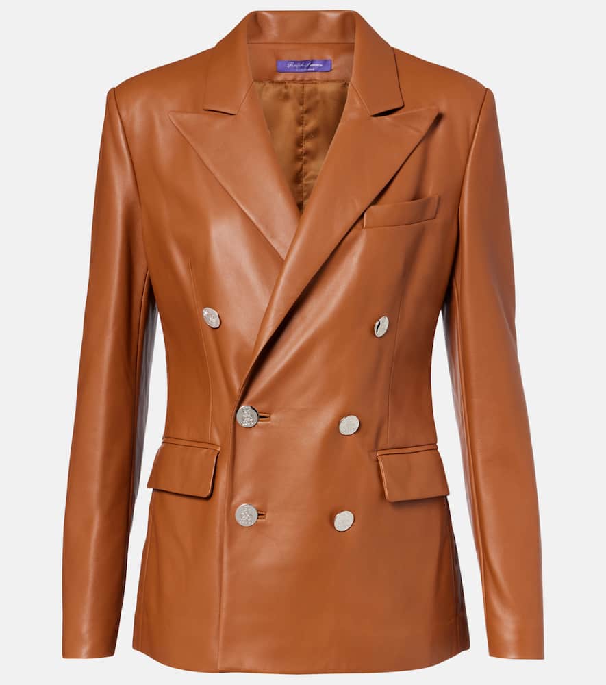 Camden leather blazer