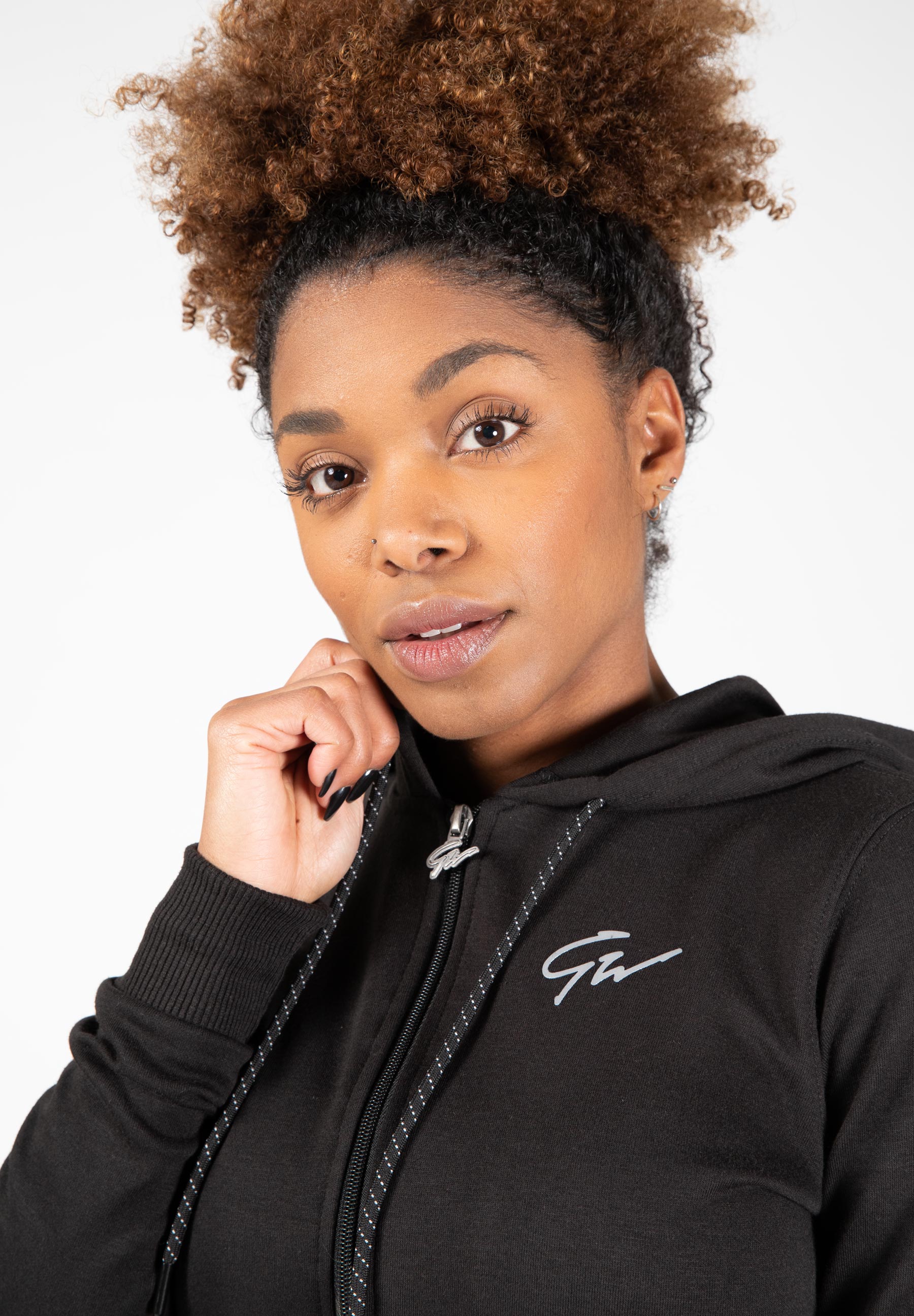 Pixley Zipped Hoodie - Black