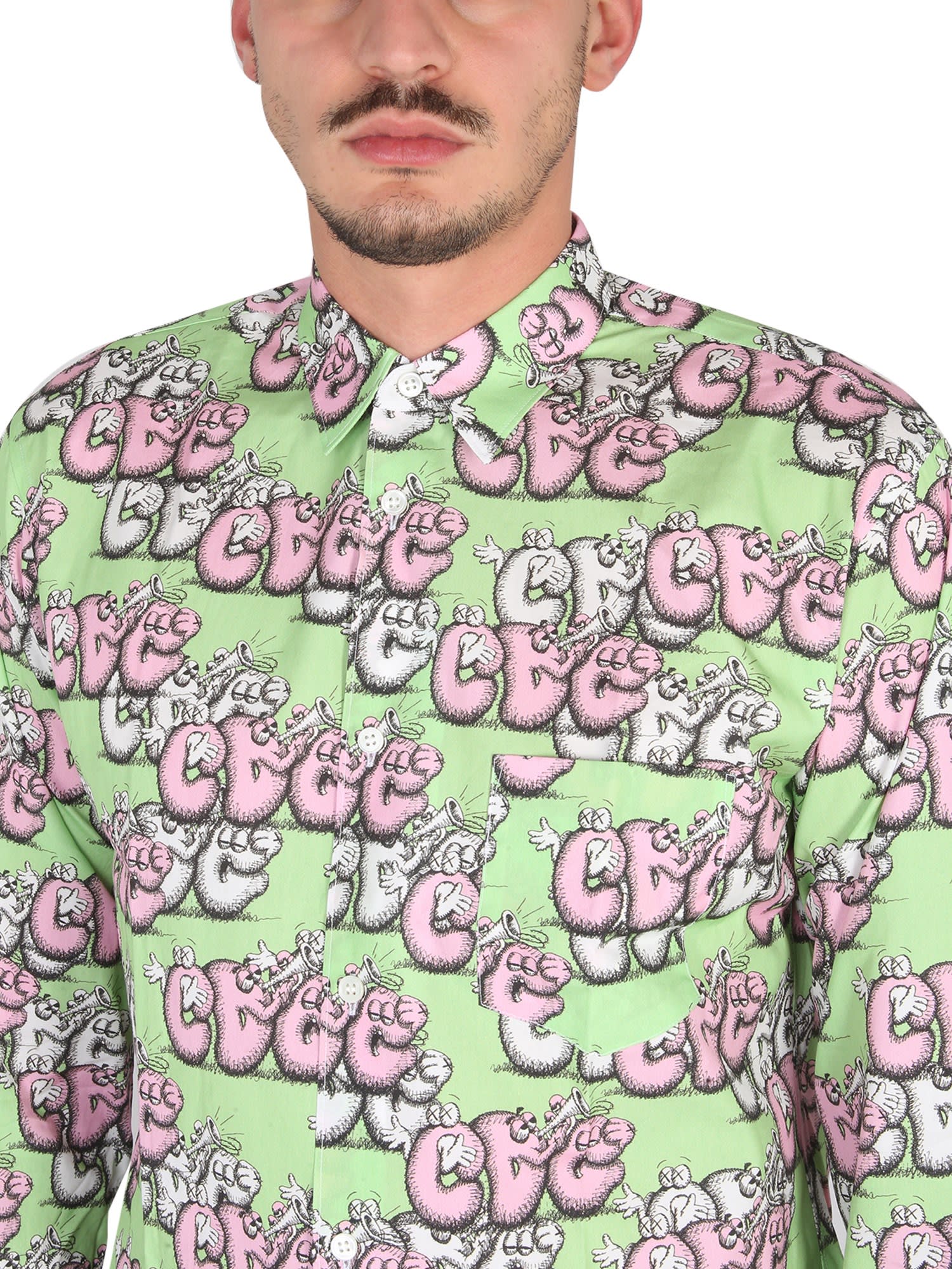 Shirt With Print X Kaws