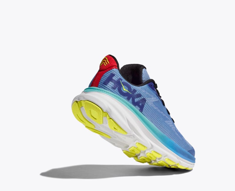 HOKA Clifton 9 Shoes in Virtual Blue/Cerise