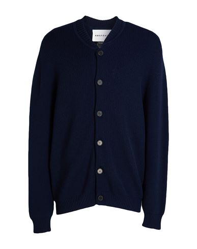 Man Cardigan Midnight blue Size S Wool