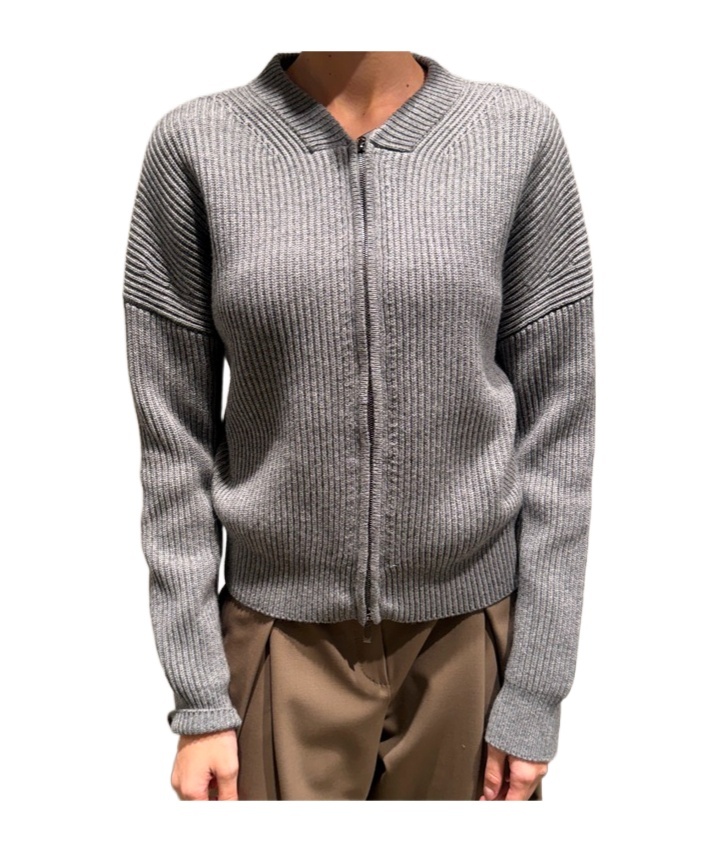 Zip-up cardigan