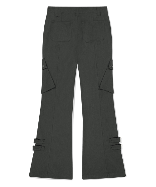 UTILITY CARGO FLARE PANT CHARCOAL