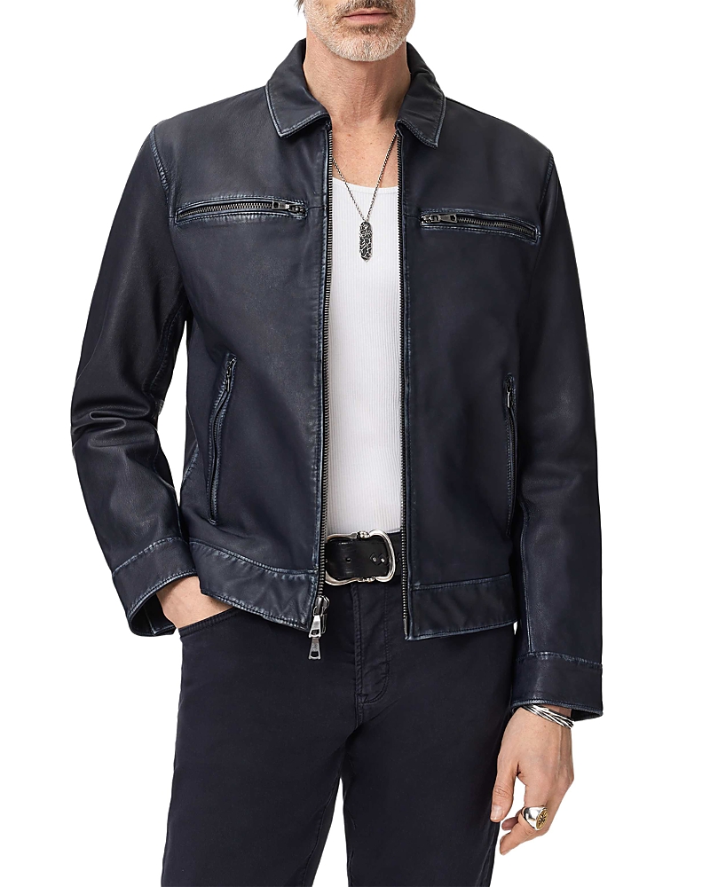 Nicholas Burnished Leather Jacket