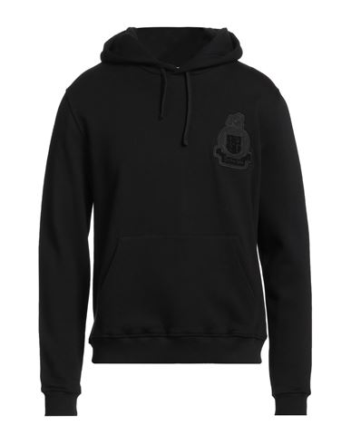 Man Sweatshirt Black Size S Cotton