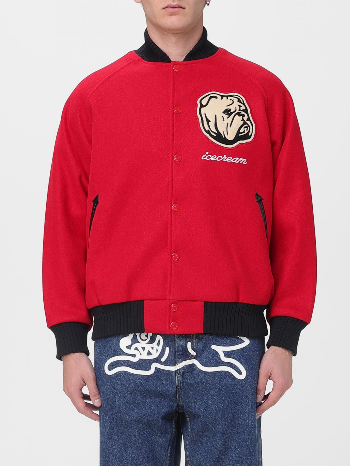 Jacket Men color Red