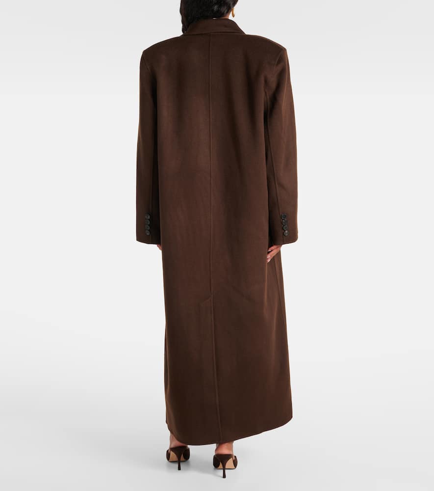 Gaia double-breasted wool-blend coat