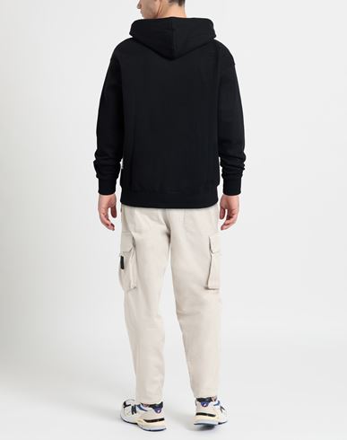 Man Sweatshirt Black Size XS Cotton, Polyester