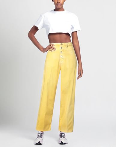 Woman Denim pants Yellow