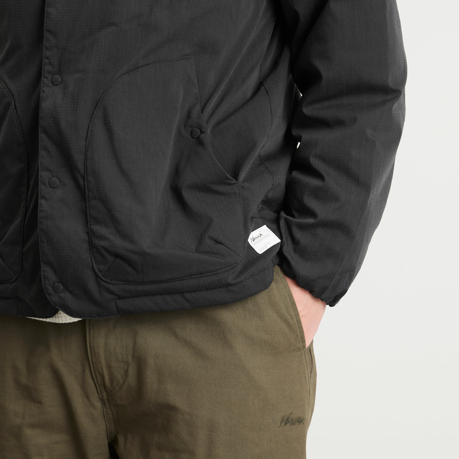 Men's Hinoc Ripstop Inner Down Cardigan Black