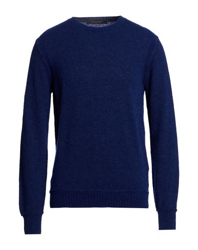 Patrizio Piscaglia Man Sweater Bright blue Size 44 Baby alpaca wool, Polyamide, Wool