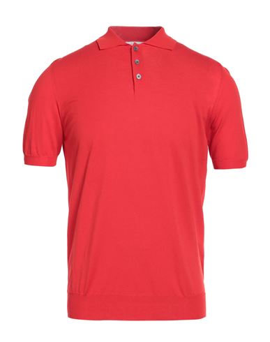 Man Sweater Red Size 40 Cotton