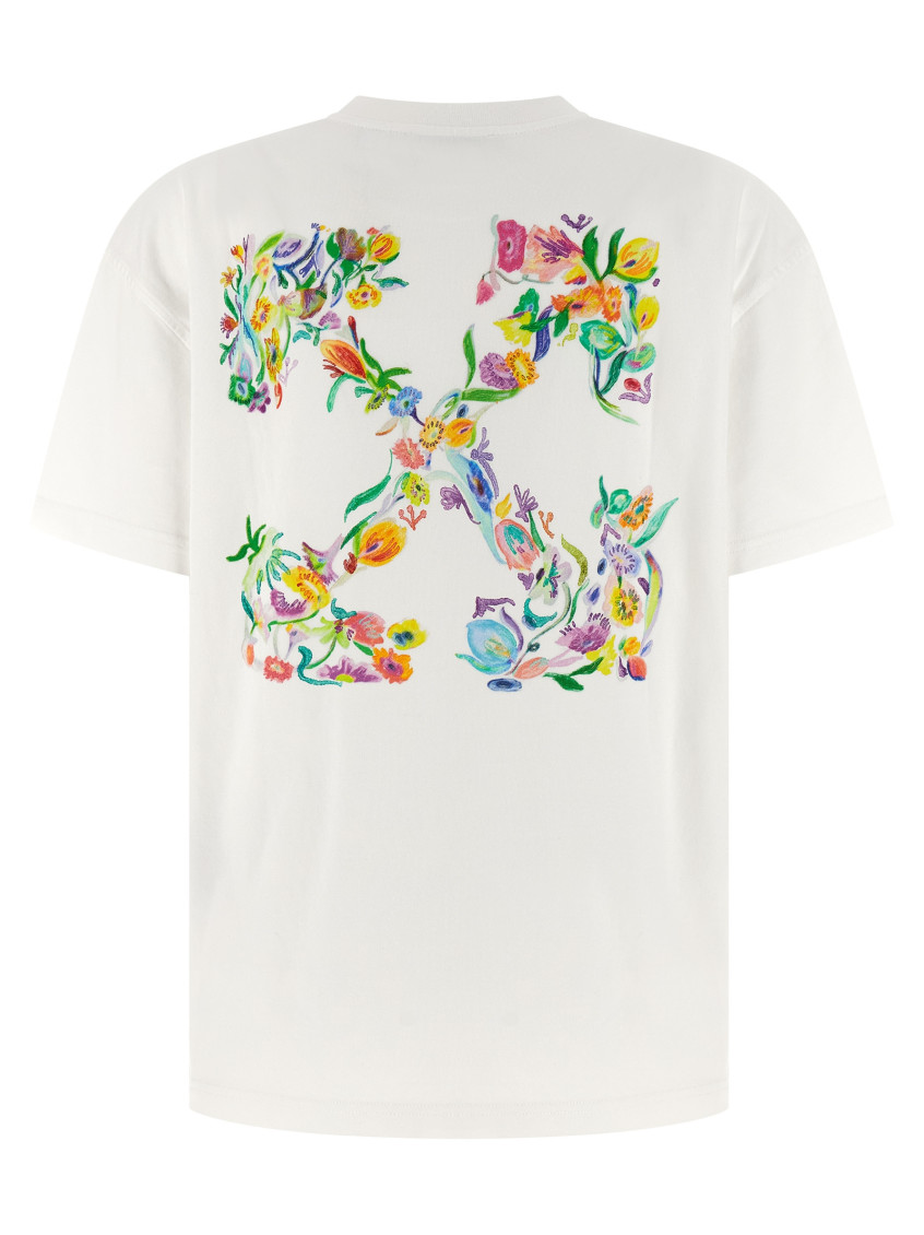 Arrow Glowing Flower T-Shirt White