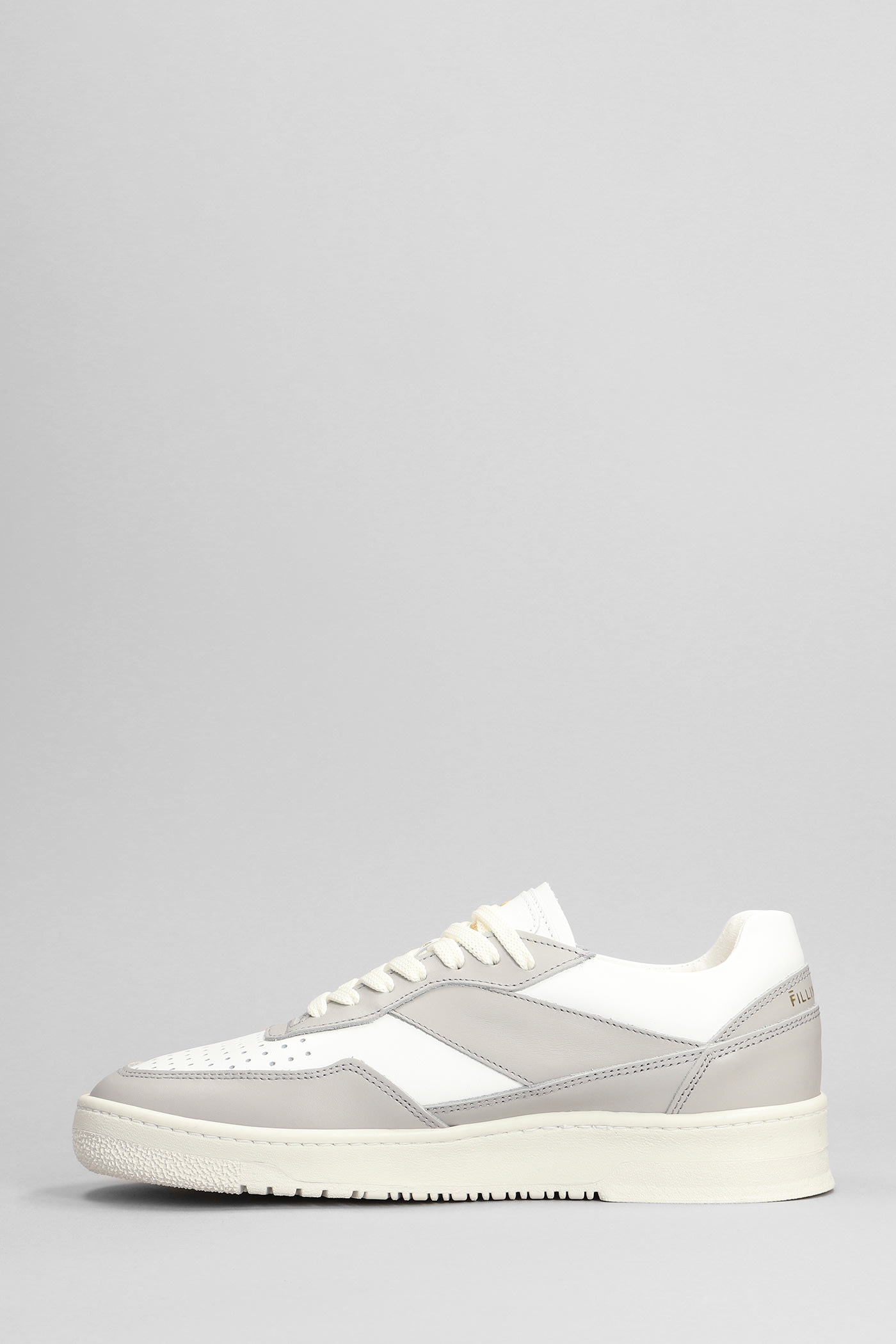 Ace Spin Sneakers In Grey Leather