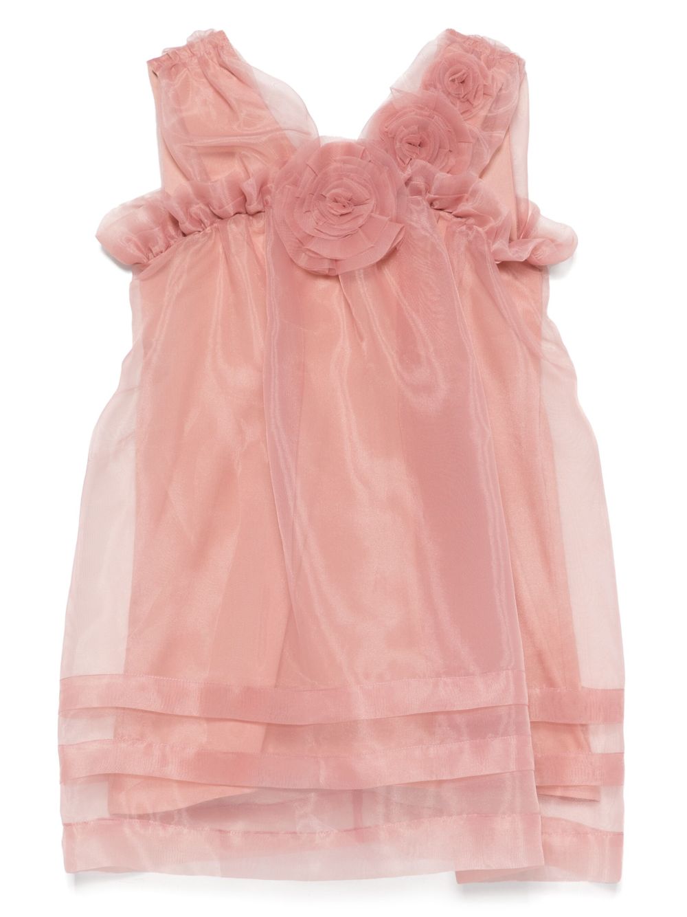 Alapage floral-appliqué party dress - Pink