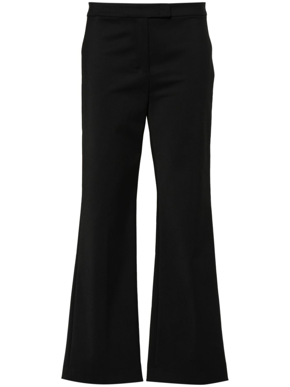 Mid-waist straight-leg trousers - Neutrals