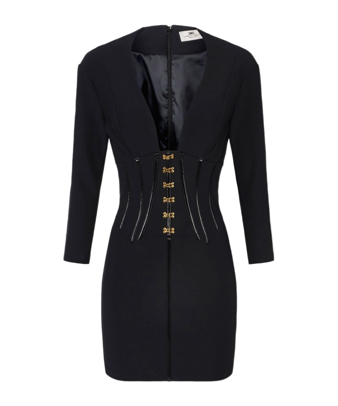 Corset-detail mini dress