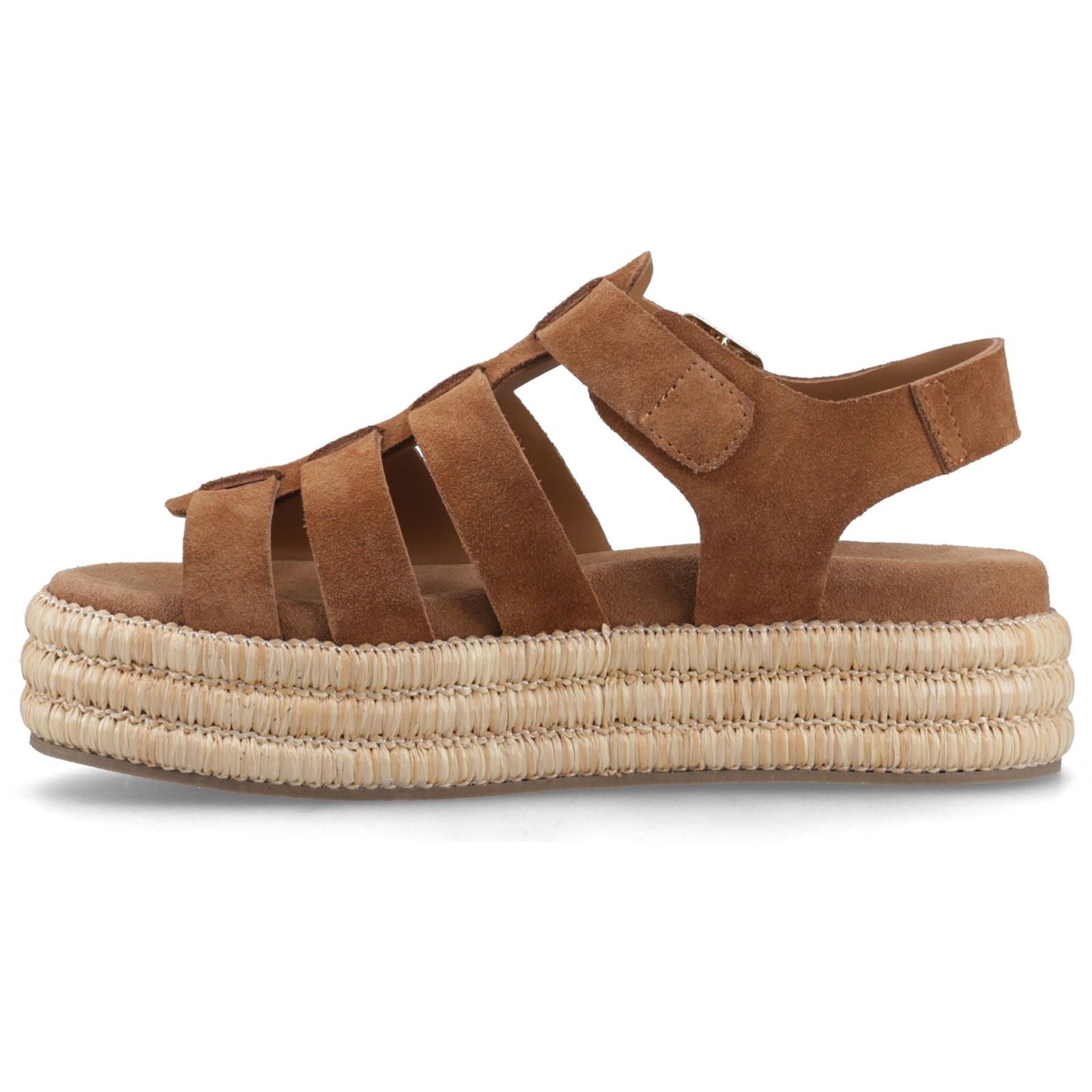 Hush Puppies Rosetta Gladiator Leather Women's Tan Sanda