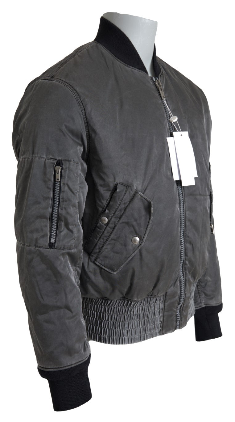 Bomber Jacket — Gray