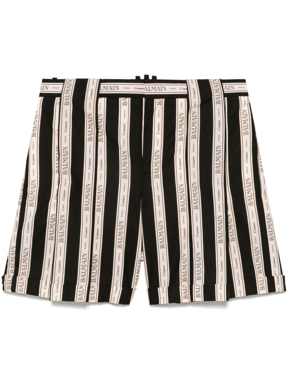 Striped shorts - Neutrals