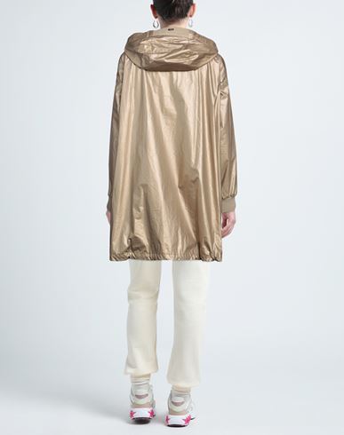 Woman Overcoat & Trench Coat Platinum Size 6 Cotton, Polyurethane, Viscose, Polyamide, Metallic fiber