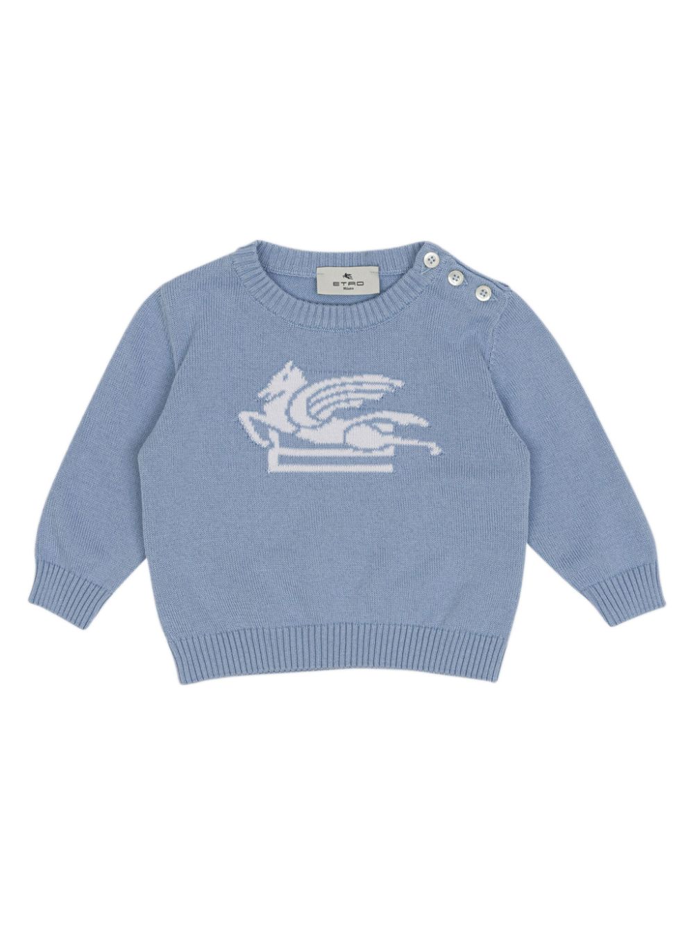 Pegaso knitted jumper - Blue
